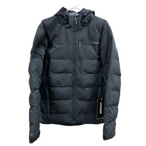 New Spyder Black Bromont Puffer Jacket M